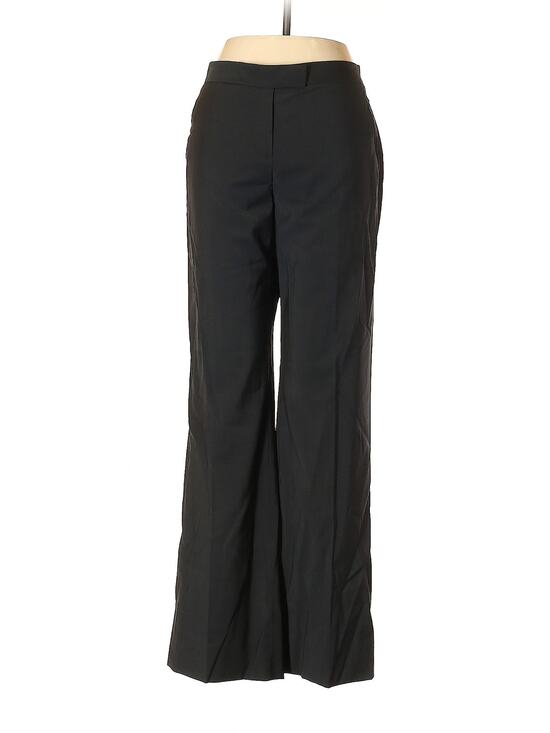 Theory Pants - Vintage Theory Black Wool Trousers Size 6 Made USA Late 90s Y2K Archival